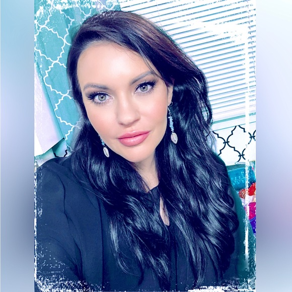 Pretty Baby Blue Natural Crystal Earrings+Sea Shells Dangle Earrings Silver - Picture 2 of 16